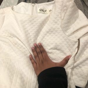 Eliza J Textured Fit and Flare Dress